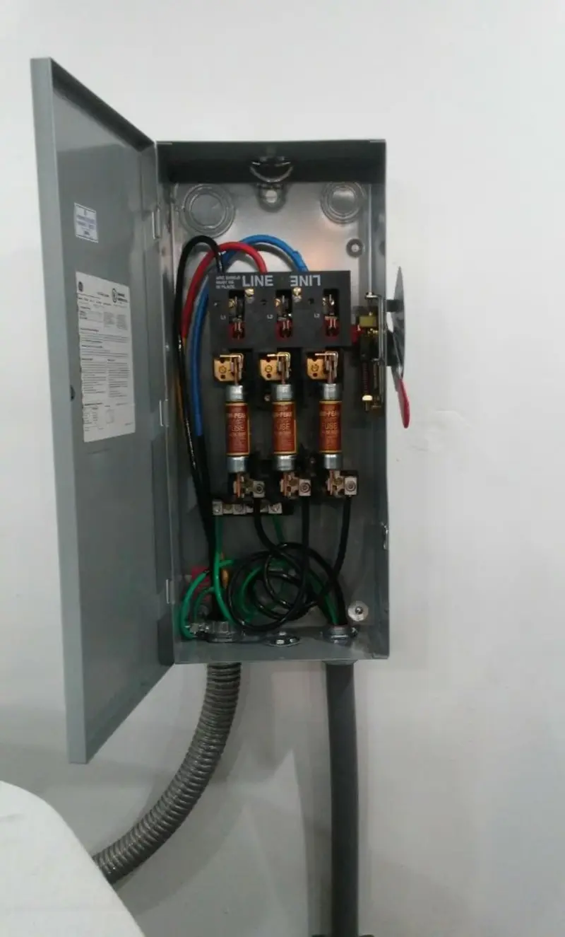 Three-phase disconnect switch installed for Electrical Wiring & Rewiring in Saratoga Springs
